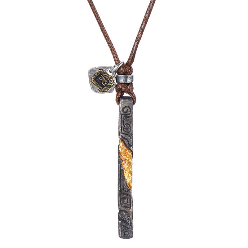 Handcrafted 999 Silver Flowing Fire Twisted Necklace