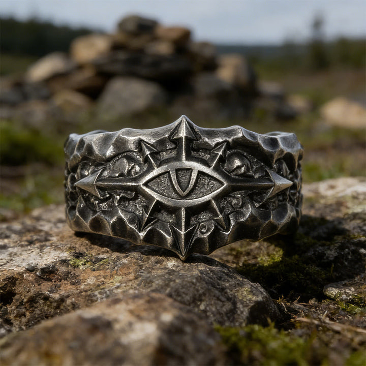 Forge Texture Riven Sigil Ring