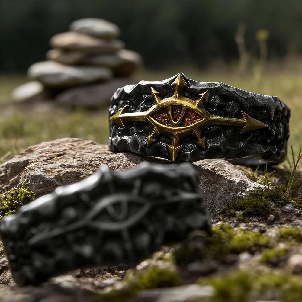 Forge Texture Riven Sigil Ring