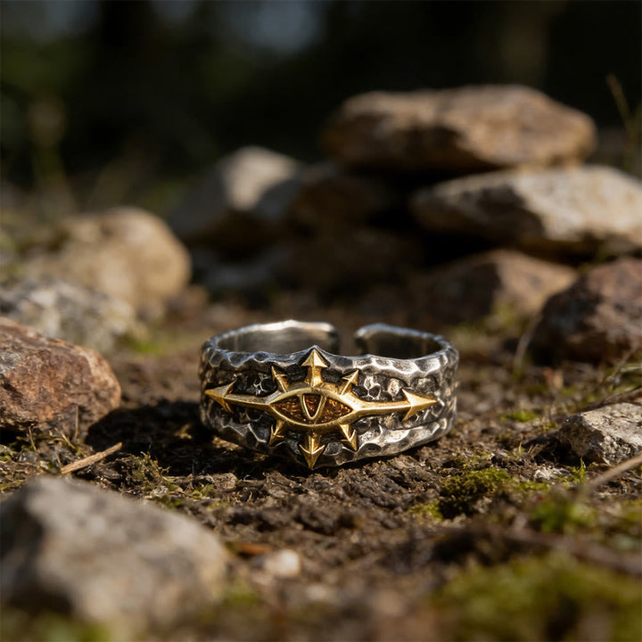 Forge Texture Riven Sigil Ring