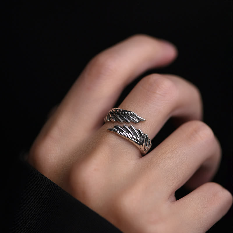 Forged Raven Wing Weft Ring