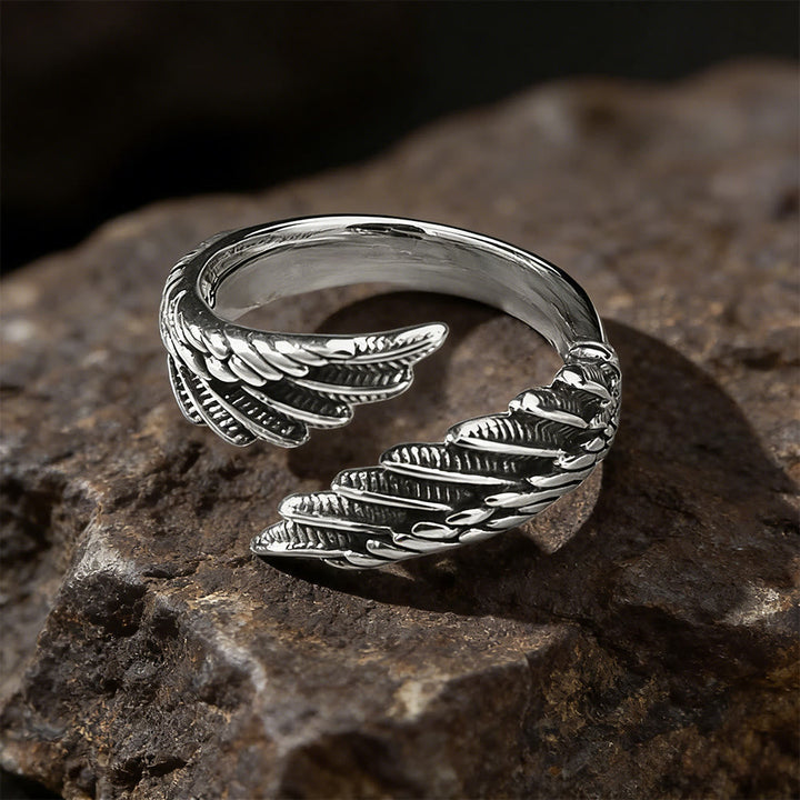 Forged Raven Wing Weft Ring