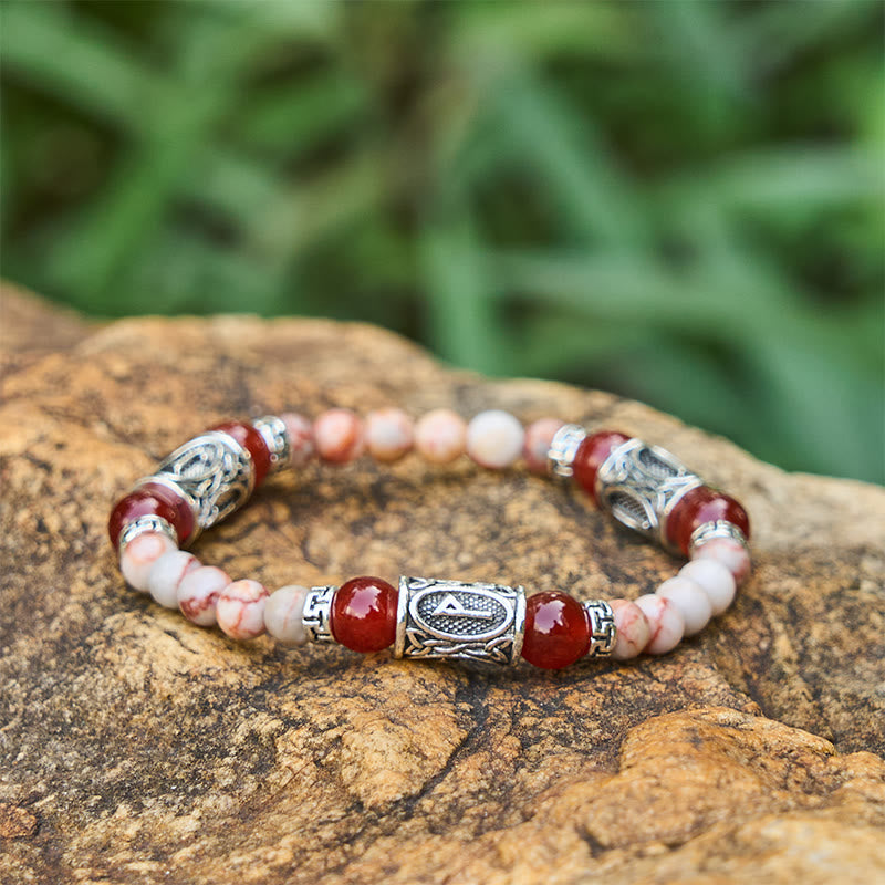 Rune Chromatic Crystal Beaded Bracelet