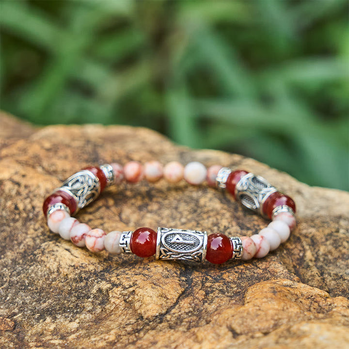 Rune Chromatic Crystal Beaded Bracelet