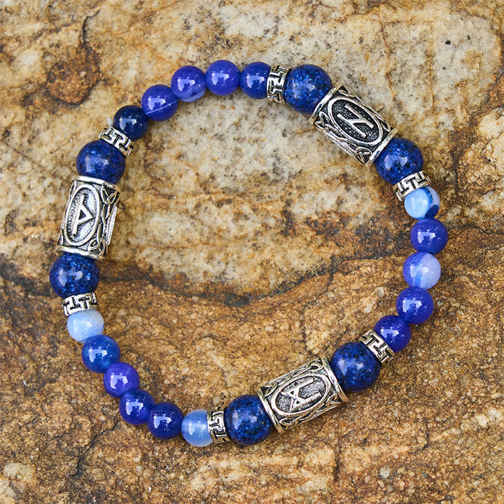 Rune Chromatic Crystal Beaded Bracelet