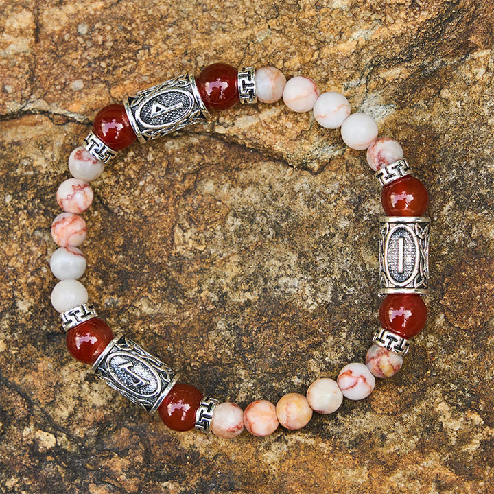 Rune Chromatic Crystal Beaded Bracelet