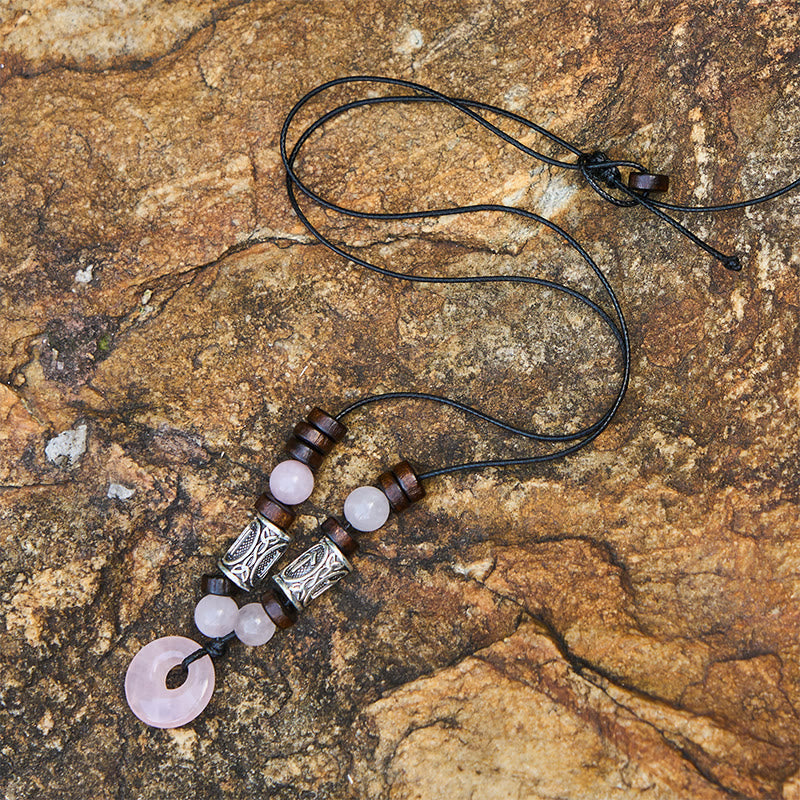 Viking Iridescent Talisman Beaded Necklace