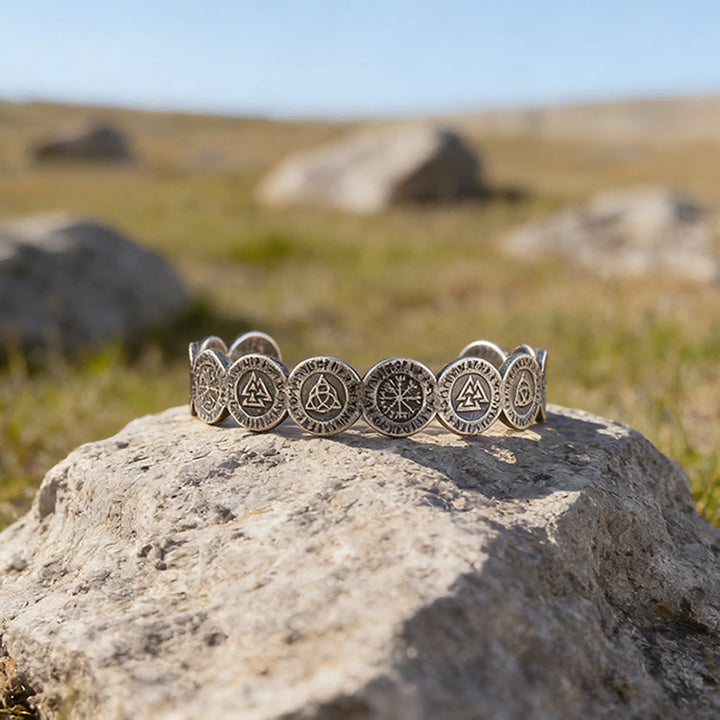 Viking Weathered Rune Token Bracelet