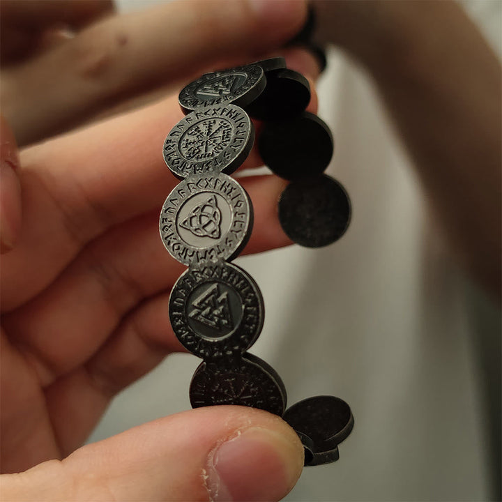 Viking Weathered Rune Token Bracelet
