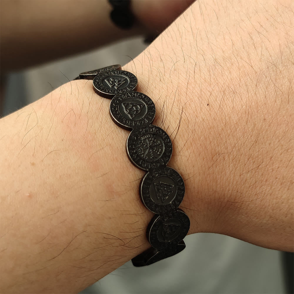 Viking Weathered Rune Token Bracelet