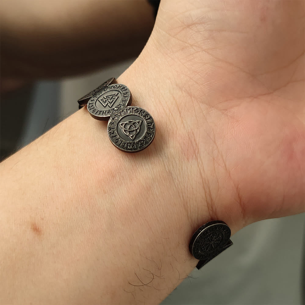 Viking Weathered Rune Token Bracelet