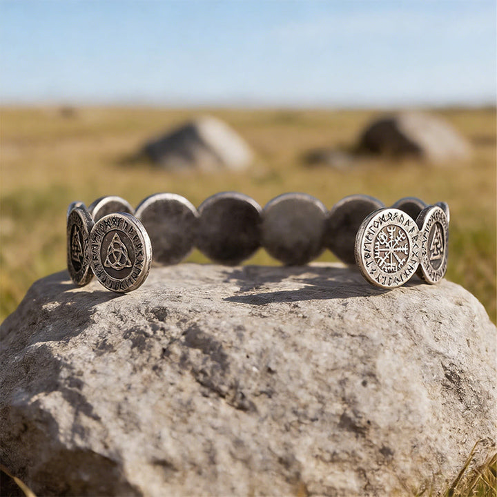 Viking Weathered Rune Token Bracelet