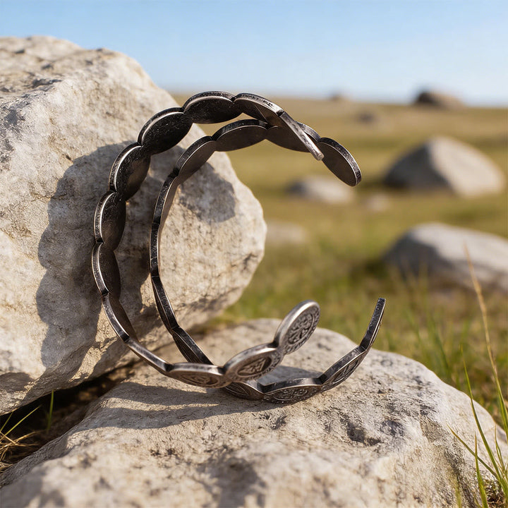 Viking Weathered Rune Token Bracelet