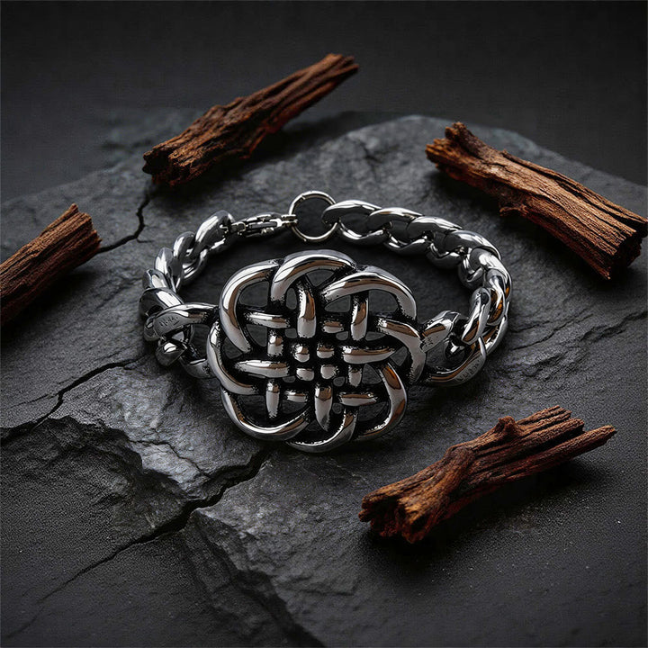 Viking Celtic Knot Stainless Steel Bracelet