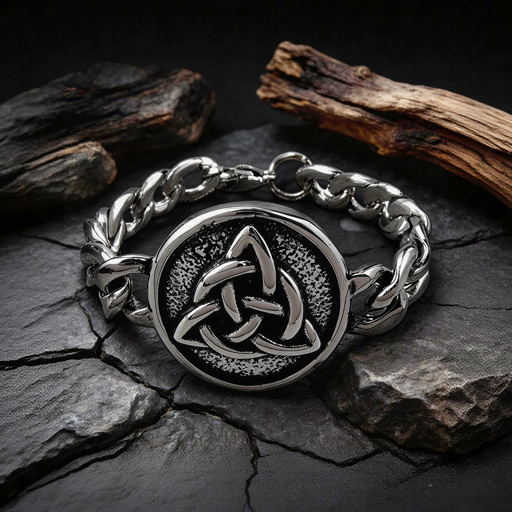 Viking Celtic Knot Stainless Steel Bracelet