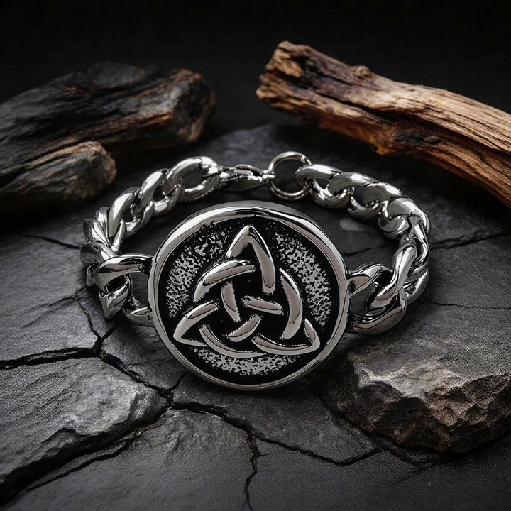 Viking Celtic Knot Stainless Steel Bracelet