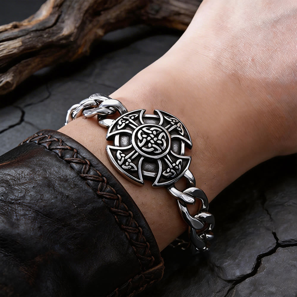 Viking Celtic Knot Stainless Steel Bracelet