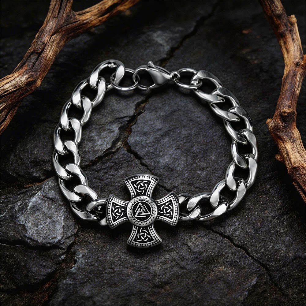 Viking Celtic Knot Stainless Steel Bracelet