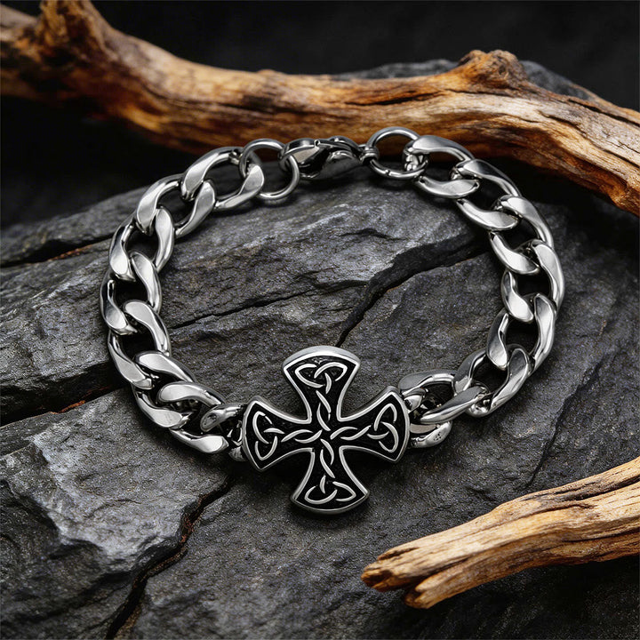 Viking Celtic Knot Stainless Steel Bracelet