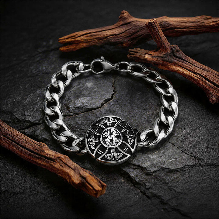 Viking Celtic Knot Stainless Steel Bracelet