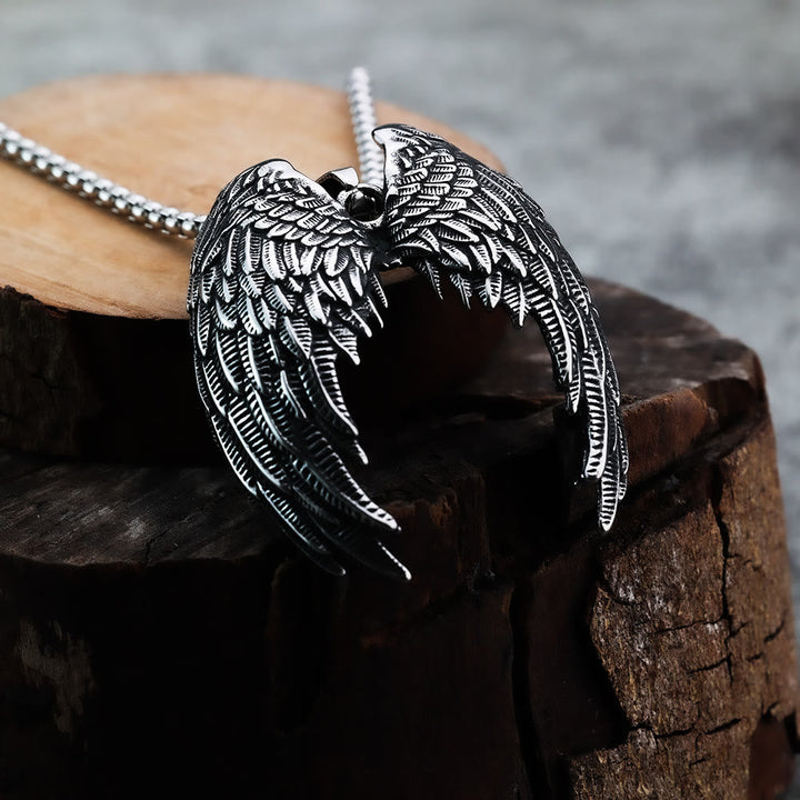 Nordic Feathered Wings Necklace