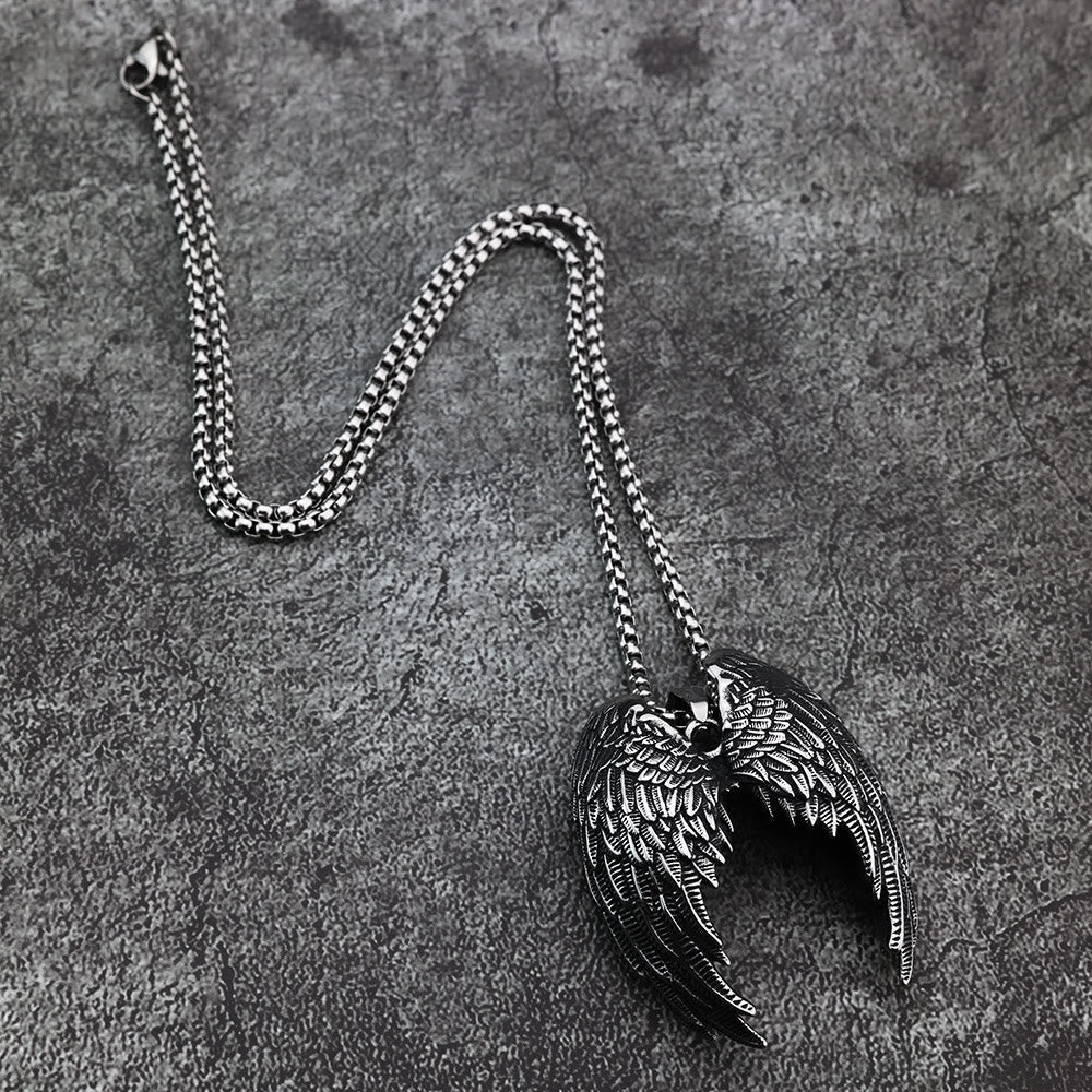 Nordic Feathered Wings Necklace