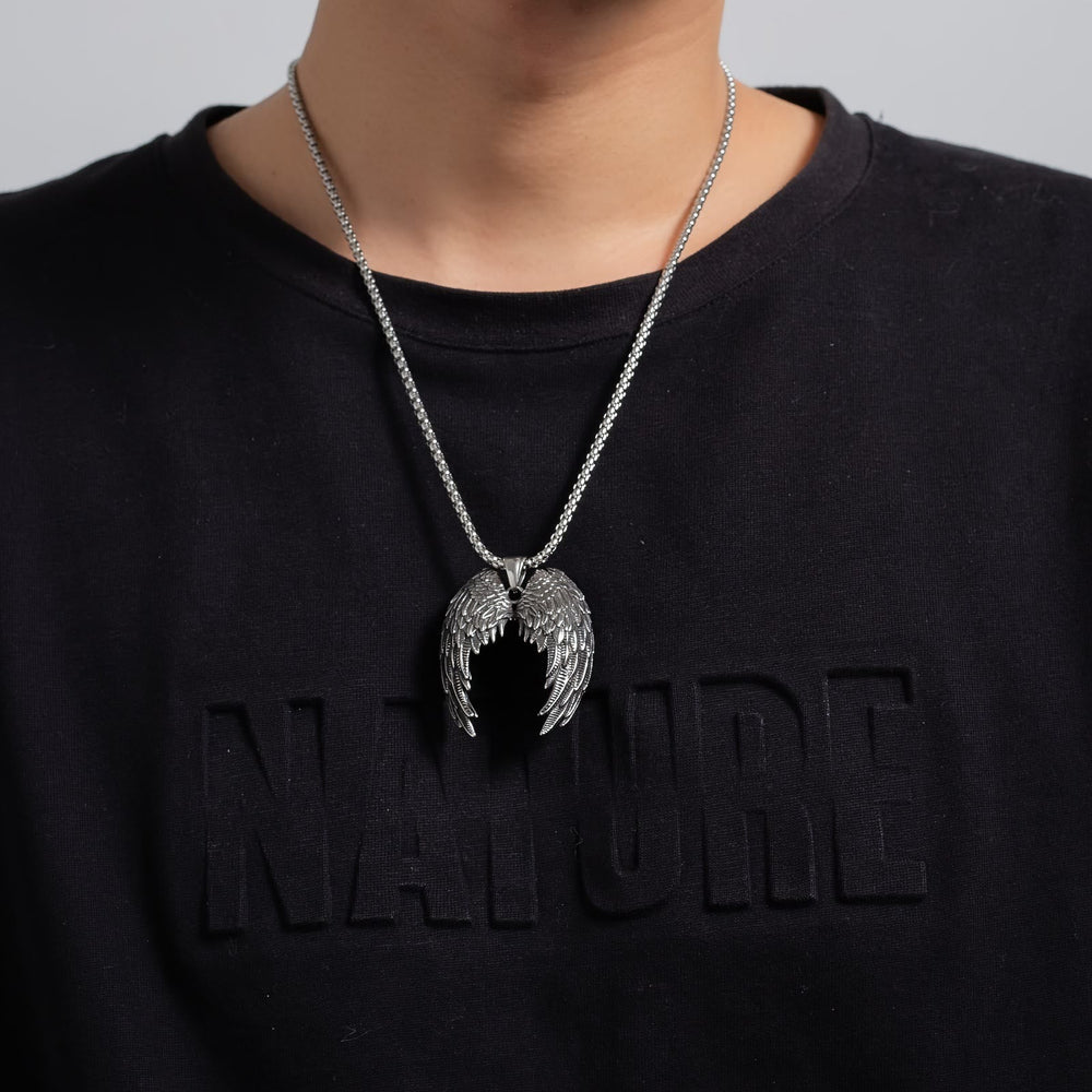 Nordic Feathered Wings Necklace