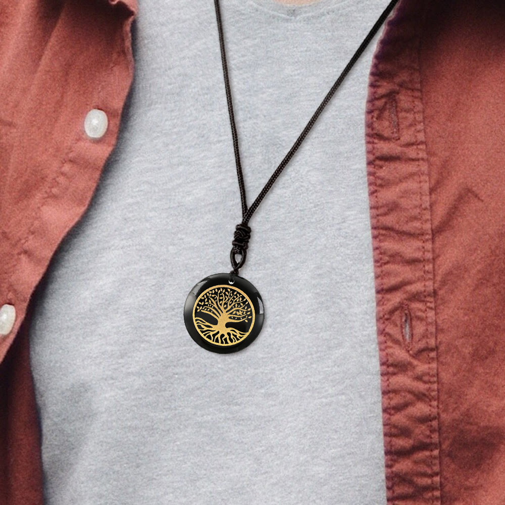 Yggdrasil Life Root Crystal Necklace