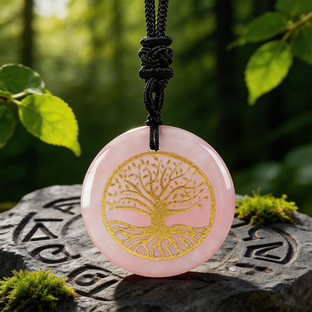Yggdrasil Life Root Crystal Necklace
