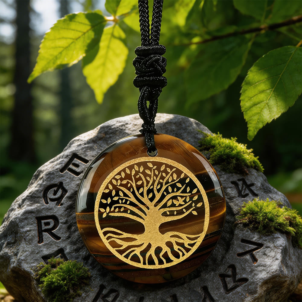 Yggdrasil Life Root Crystal Necklace