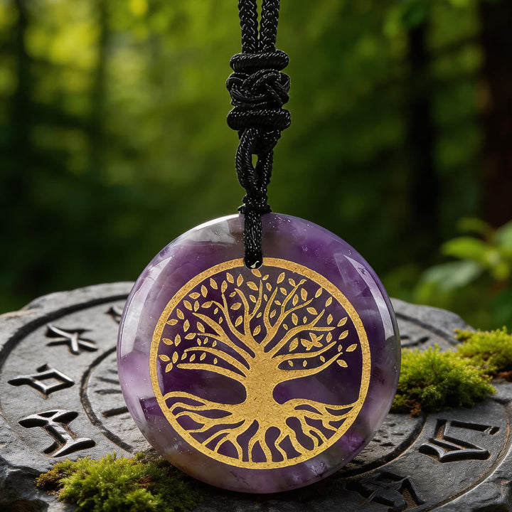 Yggdrasil Life Root Crystal Necklace