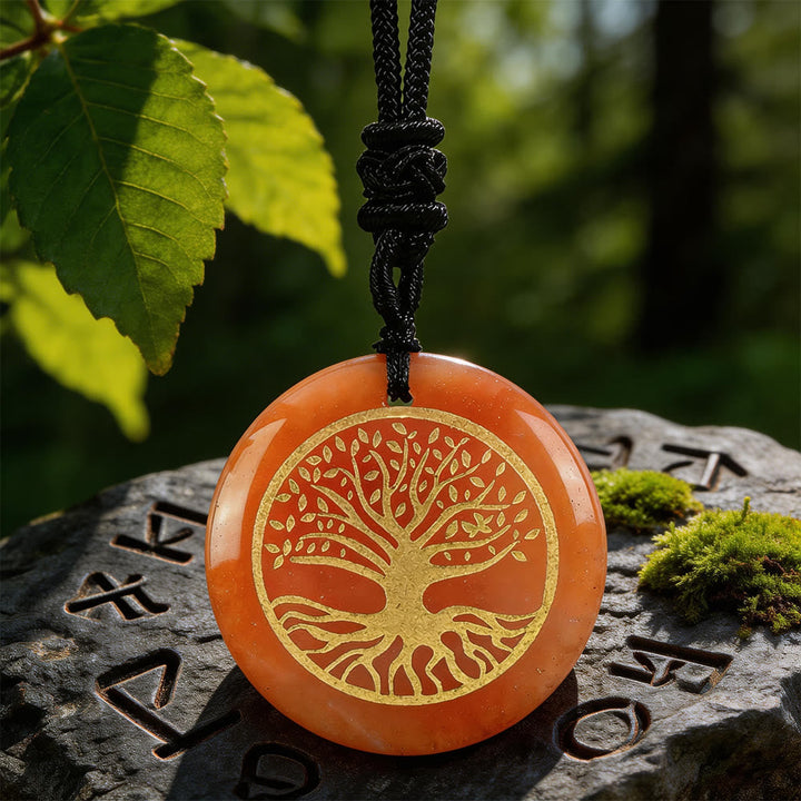 Yggdrasil Life Root Crystal Necklace