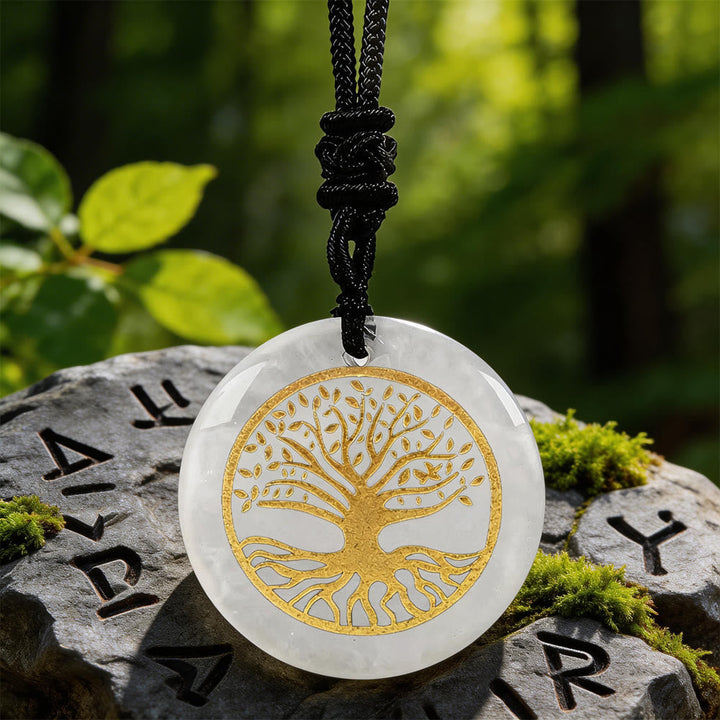 Yggdrasil Life Root Crystal Necklace