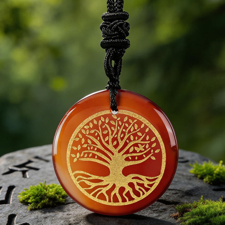 Yggdrasil Life Root Crystal Necklace