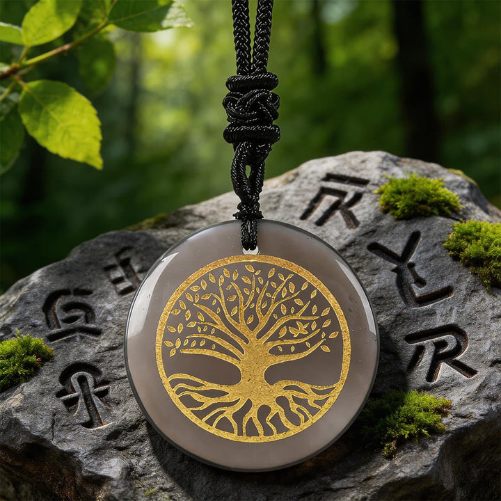 Yggdrasil Life Root Crystal Necklace