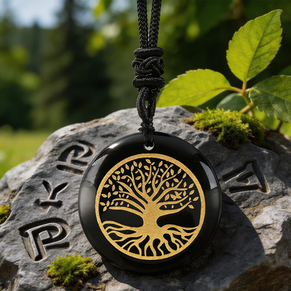 Yggdrasil Life Root Crystal Necklace