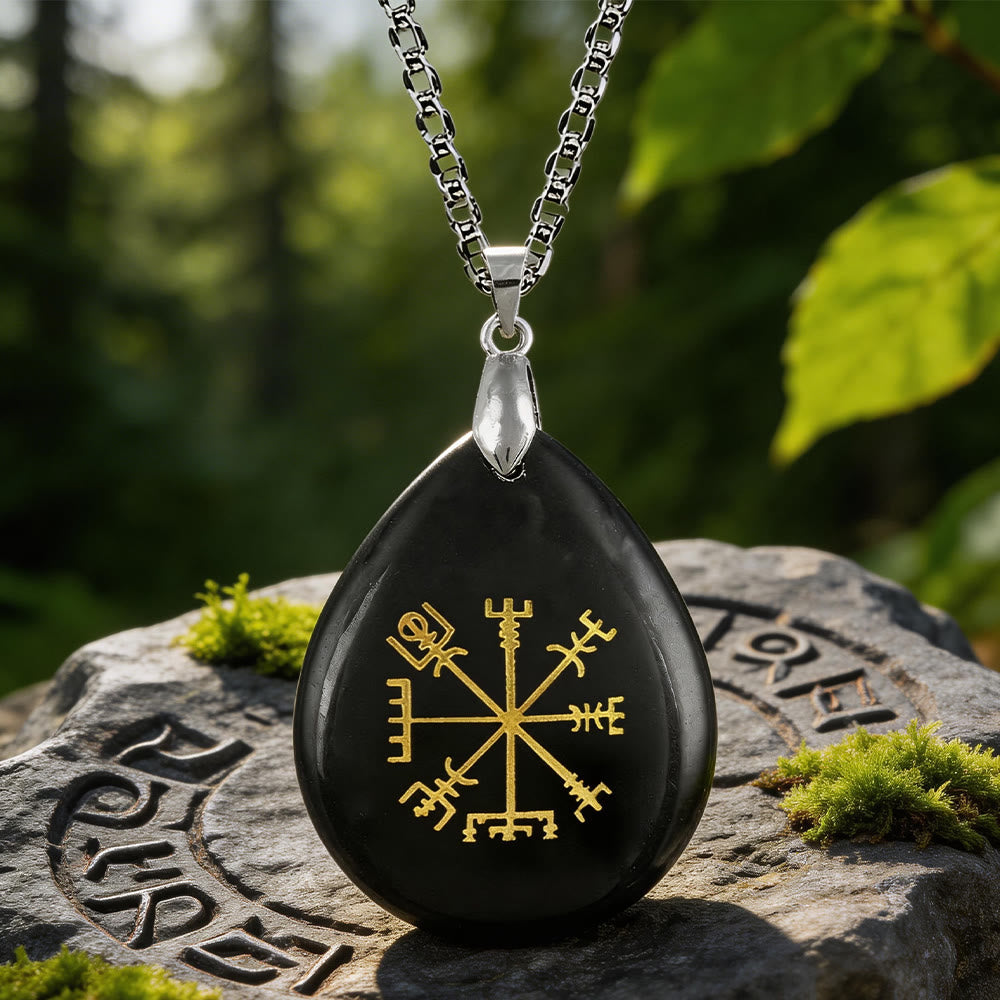 Vegvisir Compass Pathguard Crystal Necklace