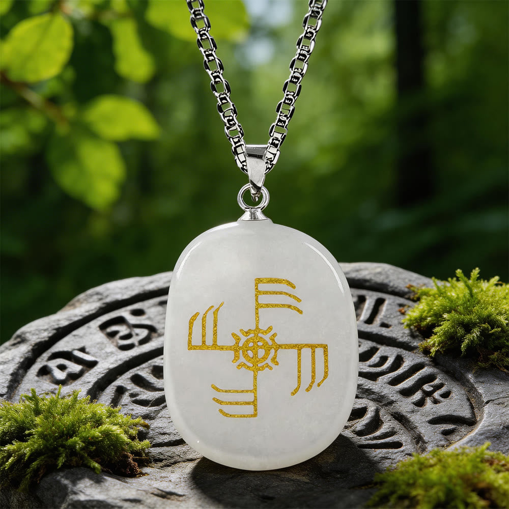 Ginfaxi Warrior Strength Crystal Necklace