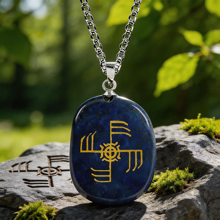 Ginfaxi Warrior Strength Crystal Necklace