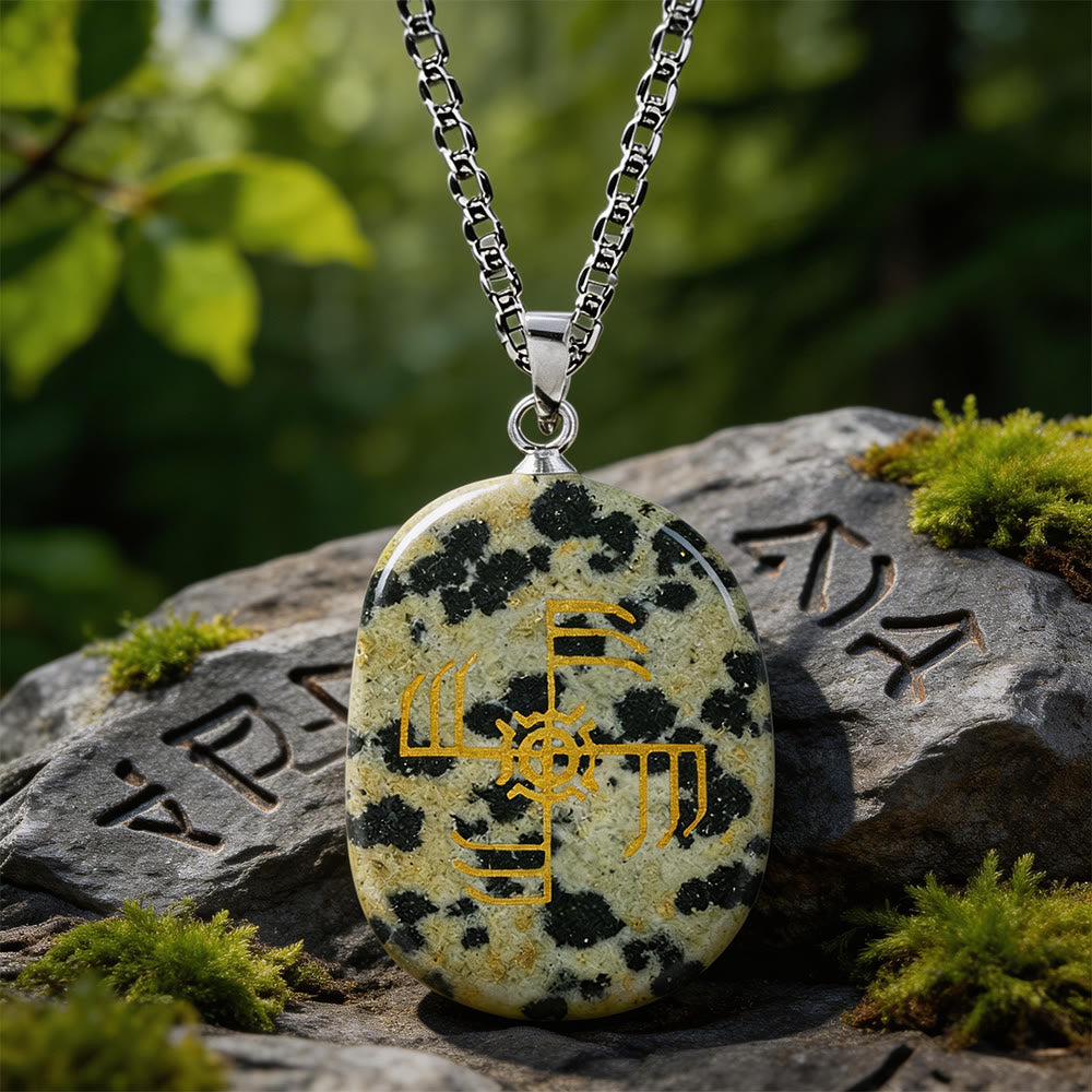 Ginfaxi Warrior Strength Crystal Necklace