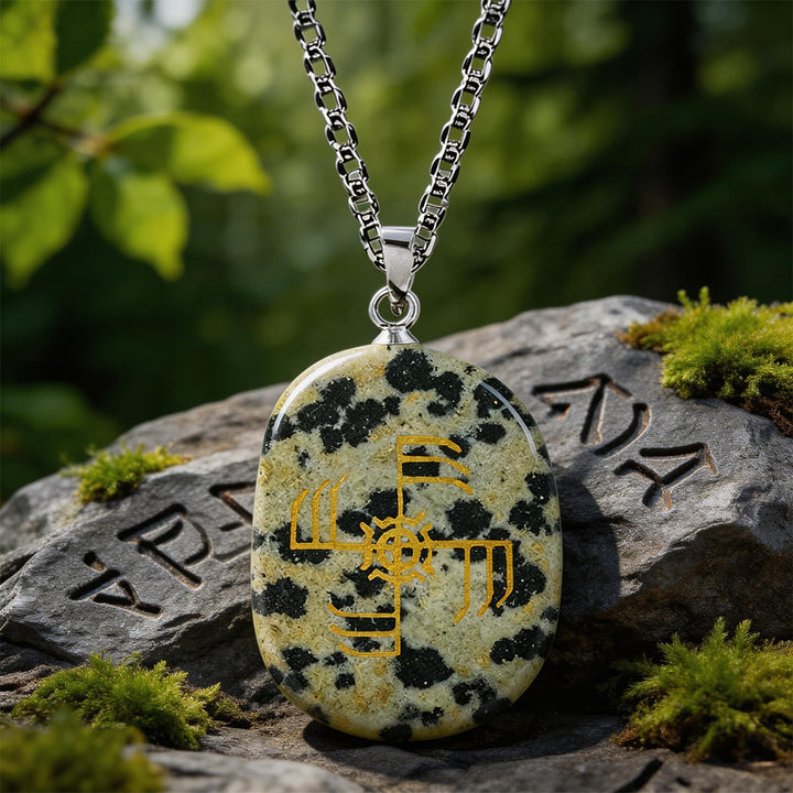 Ginfaxi Warrior Strength Crystal Necklace