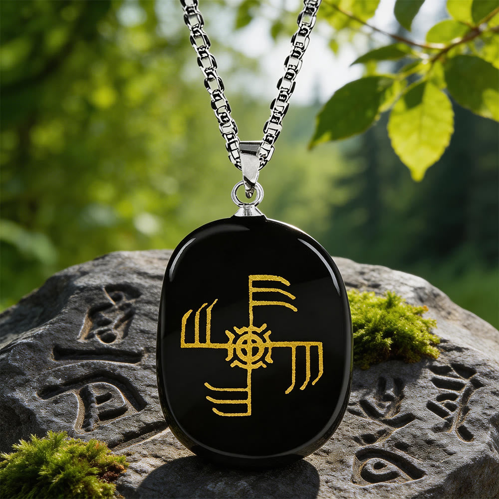 Ginfaxi Warrior Strength Crystal Necklace