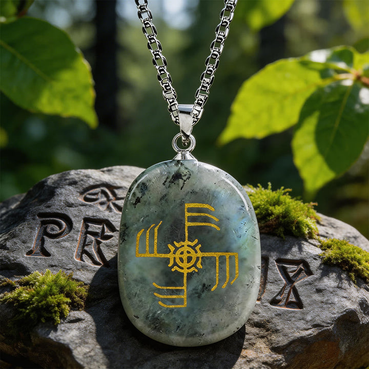 Ginfaxi Warrior Strength Crystal Necklace