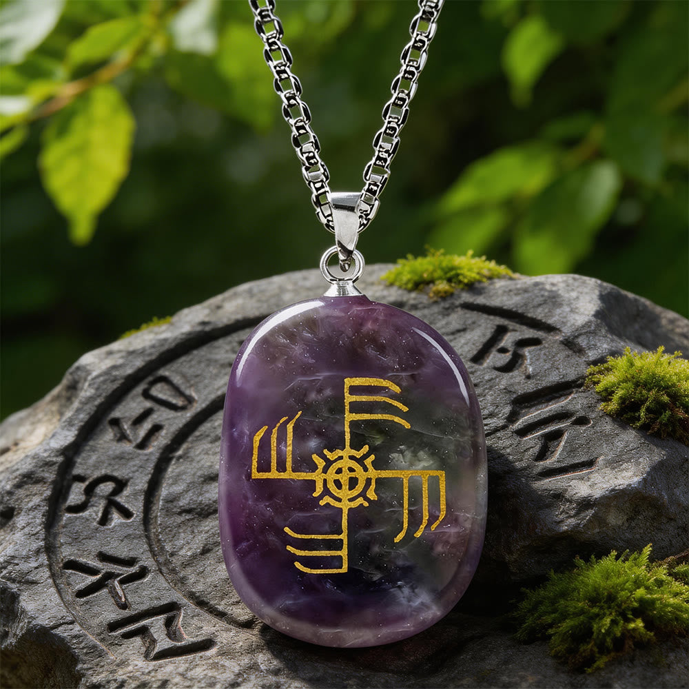 Ginfaxi Warrior Strength Crystal Necklace