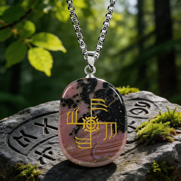 Ginfaxi Warrior Strength Crystal Necklace