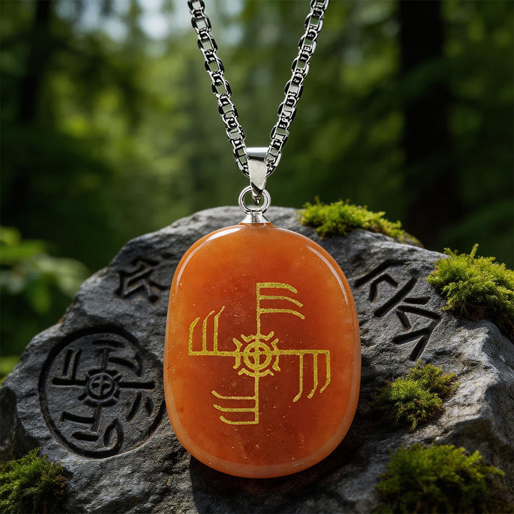 Ginfaxi Warrior Strength Crystal Necklace