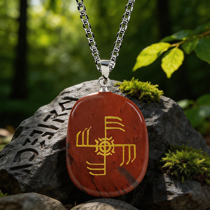 Ginfaxi Warrior Strength Crystal Necklace