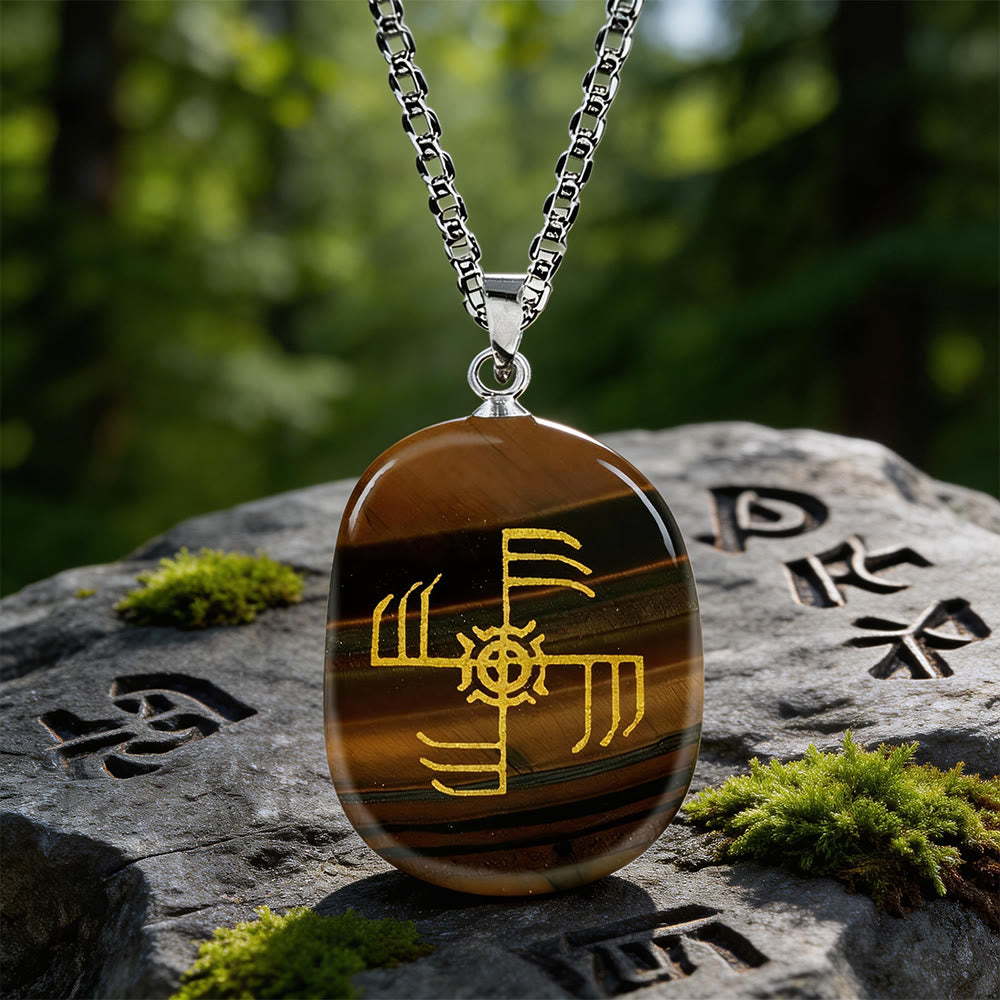 Ginfaxi Warrior Strength Crystal Necklace