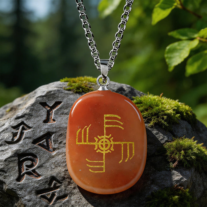 Ginfaxi Warrior Strength Crystal Necklace
