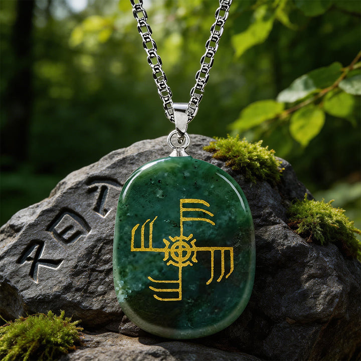 Ginfaxi Warrior Strength Crystal Necklace